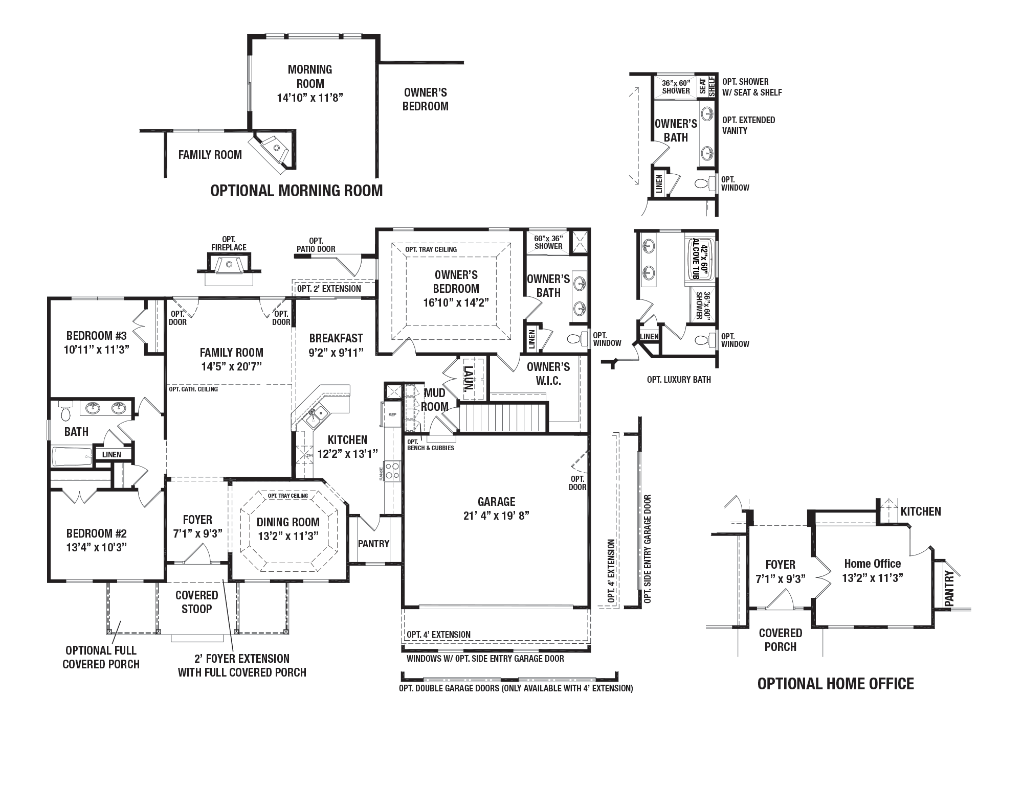 Weston Model Floor Plans and Details Manor House Builders